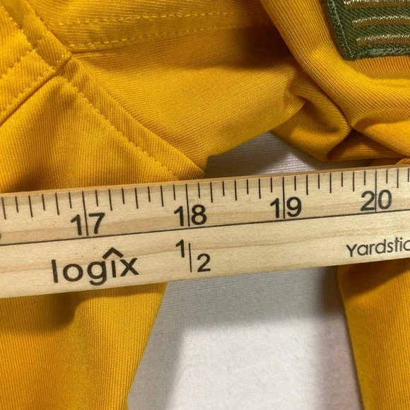 Coogi Couture Womens Military Patch Zip Up Hoodie Yellow Large C121510 - Picture 9 of 12